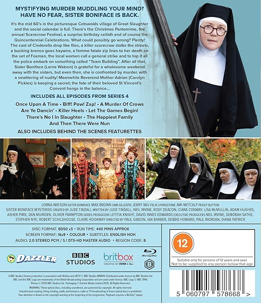 The Sister Boniface Mysteries: Series 4 Blu-Ray - PRE-ORDER-10-NOVEMBER-2025