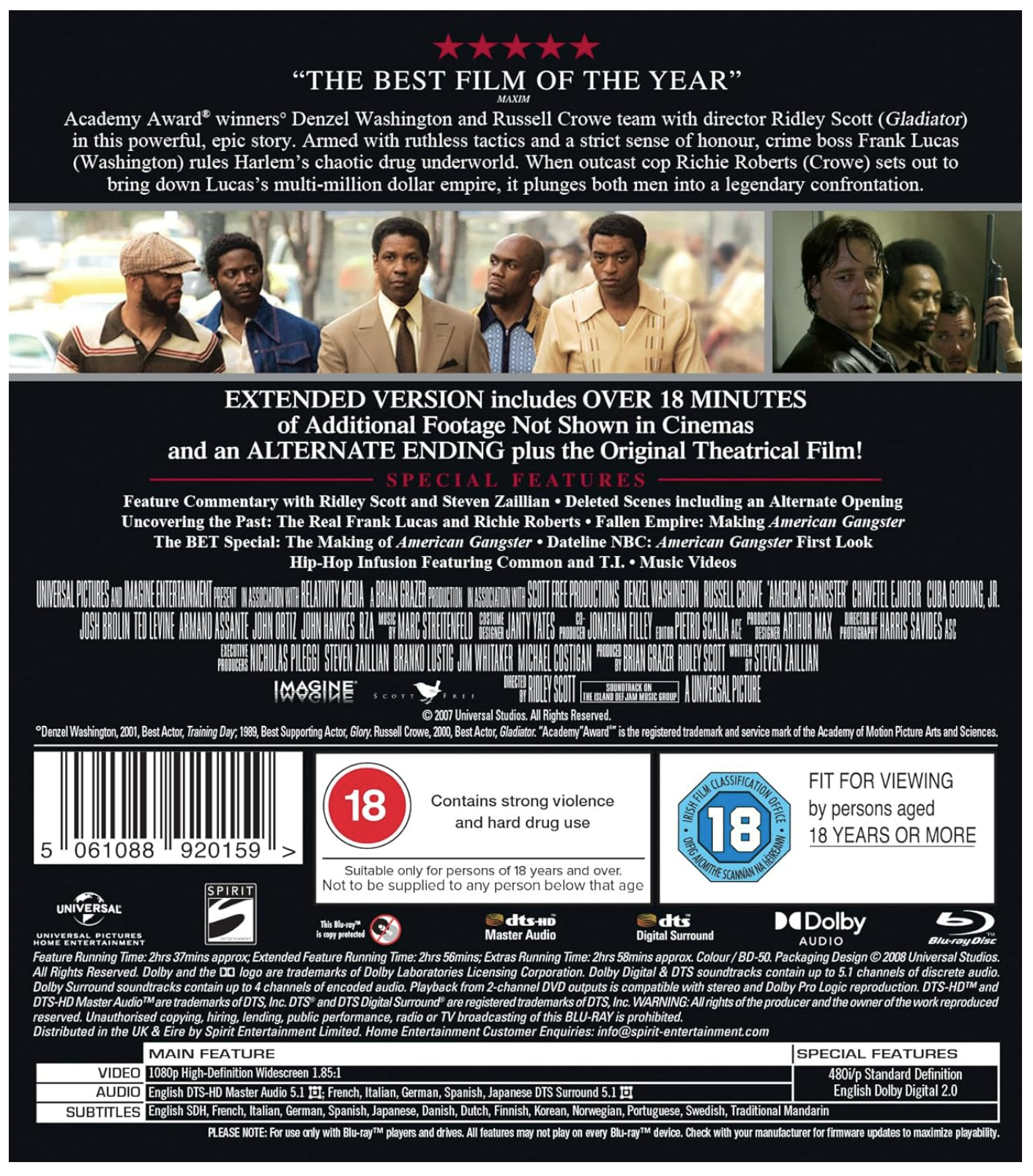American Gangster - Blu-Ray