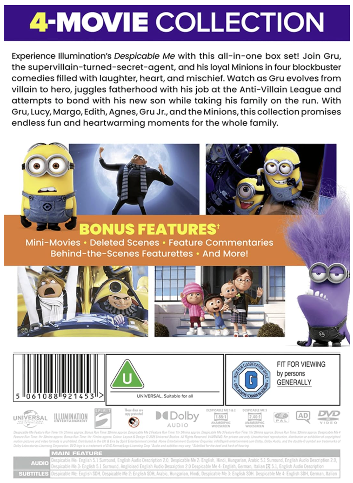 Despicable Me 1-4 - DVD