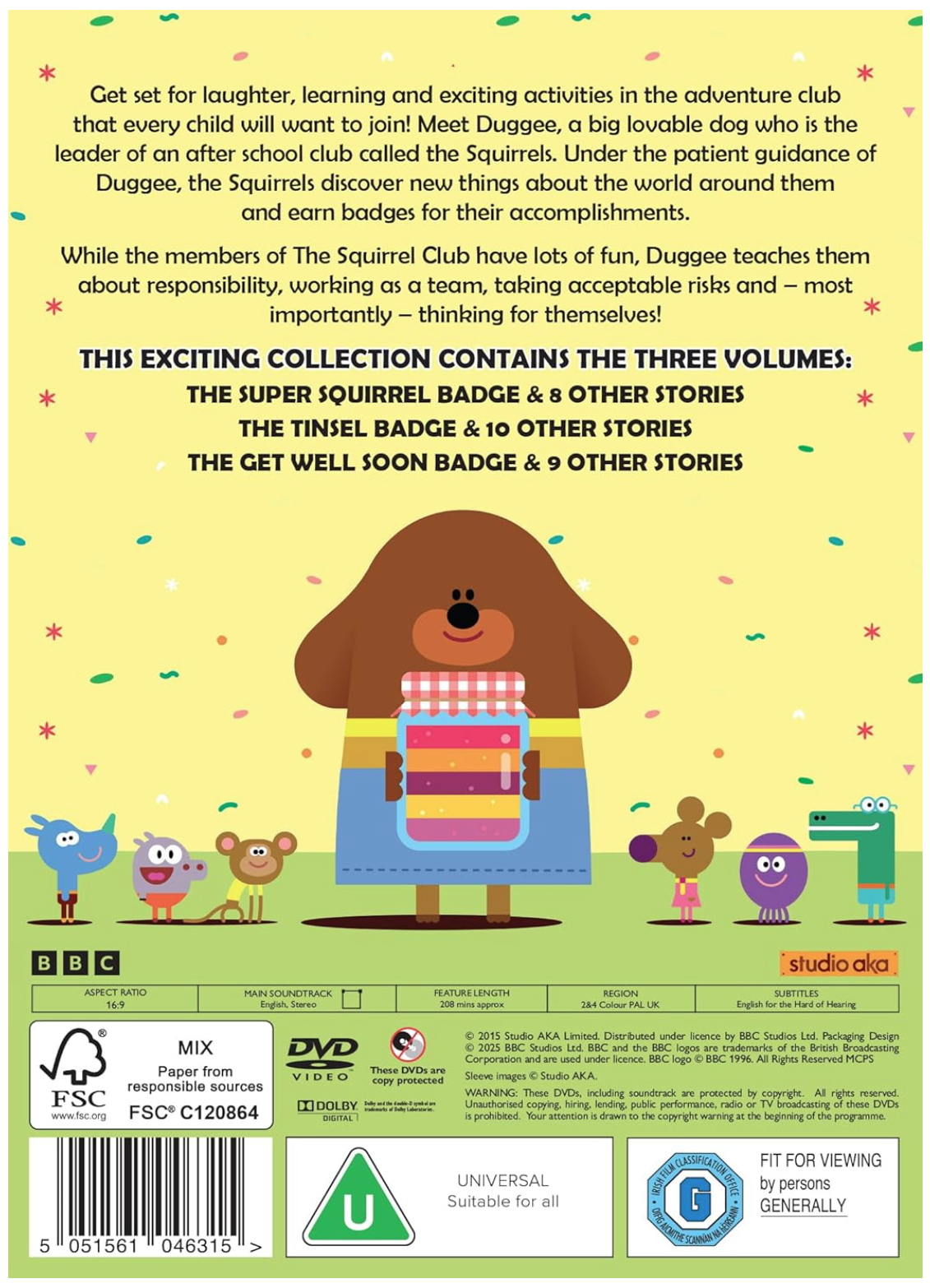 Hey Duggee: Bumper Collection - DVD