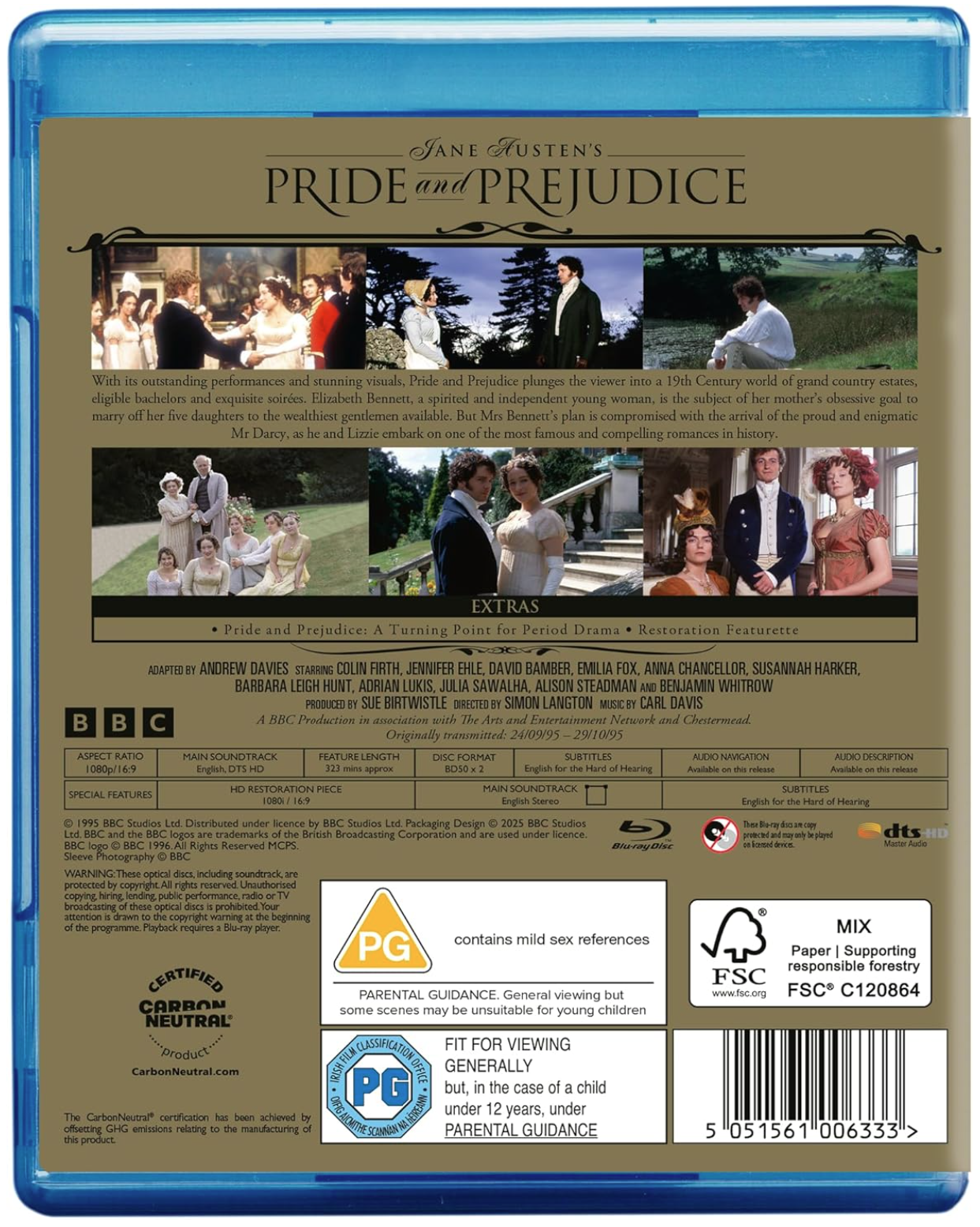 Pride and Prejudice Blu-Ray
