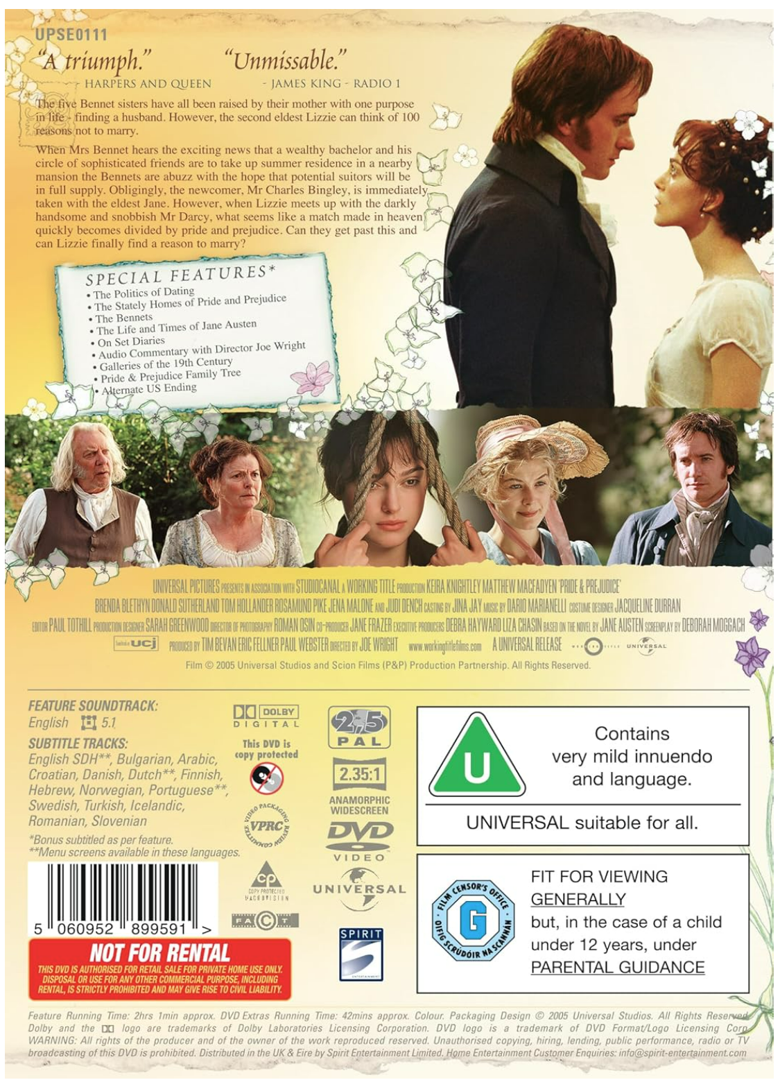 Pride & Prejudice - DVD