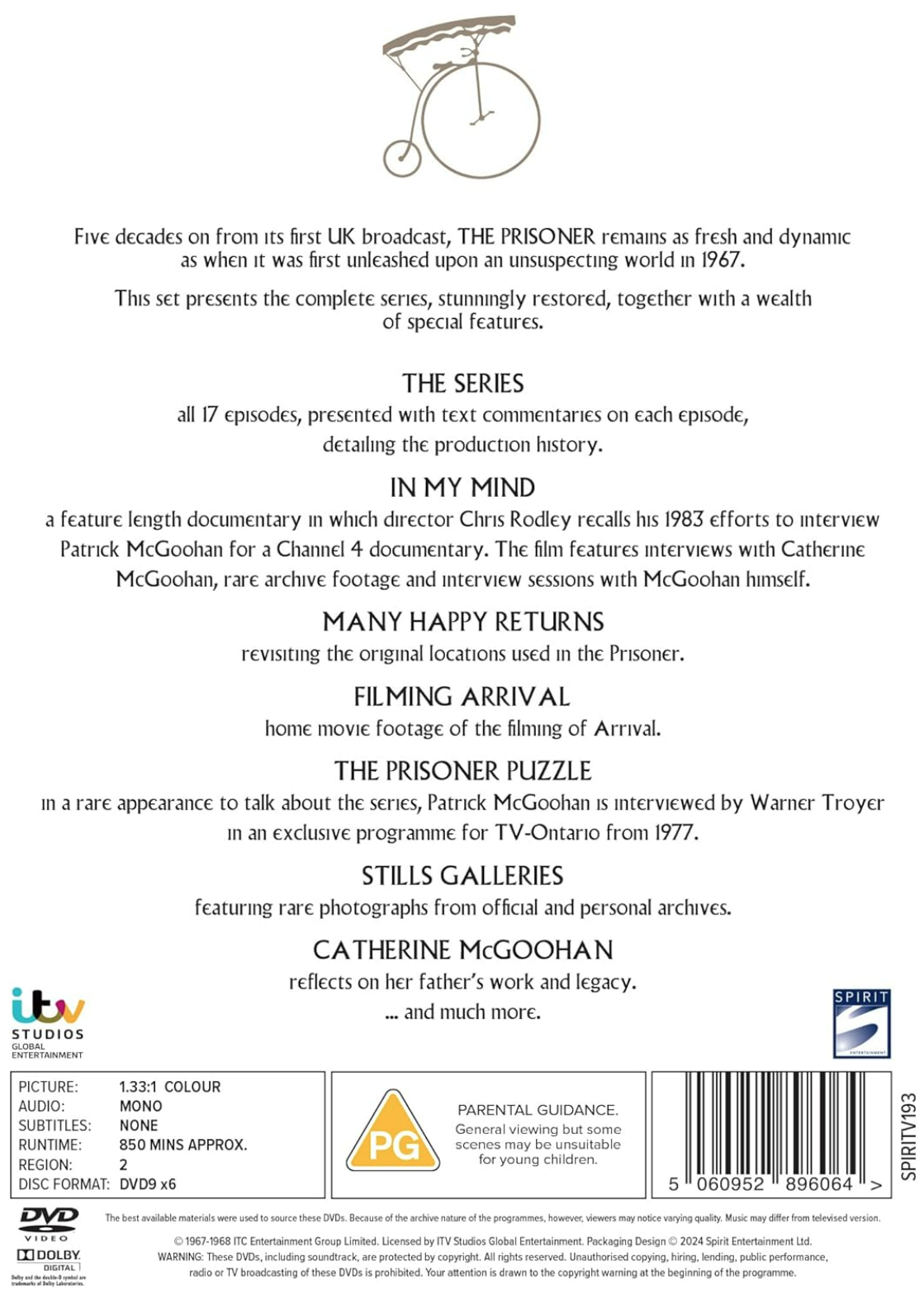 The Prisoner: The Complete Series - DVD