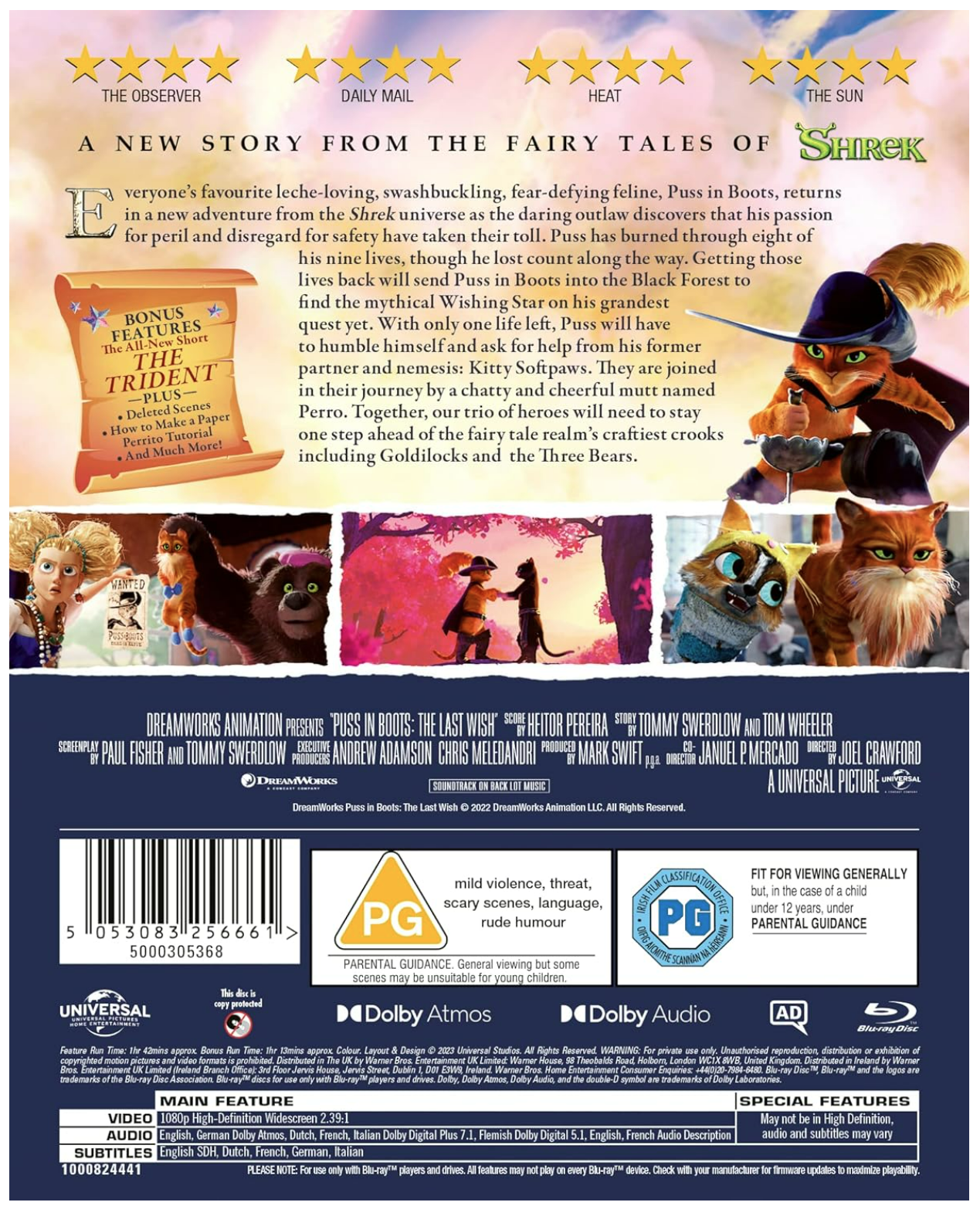 Puss in Boots: The Last Wish - Blu-ray