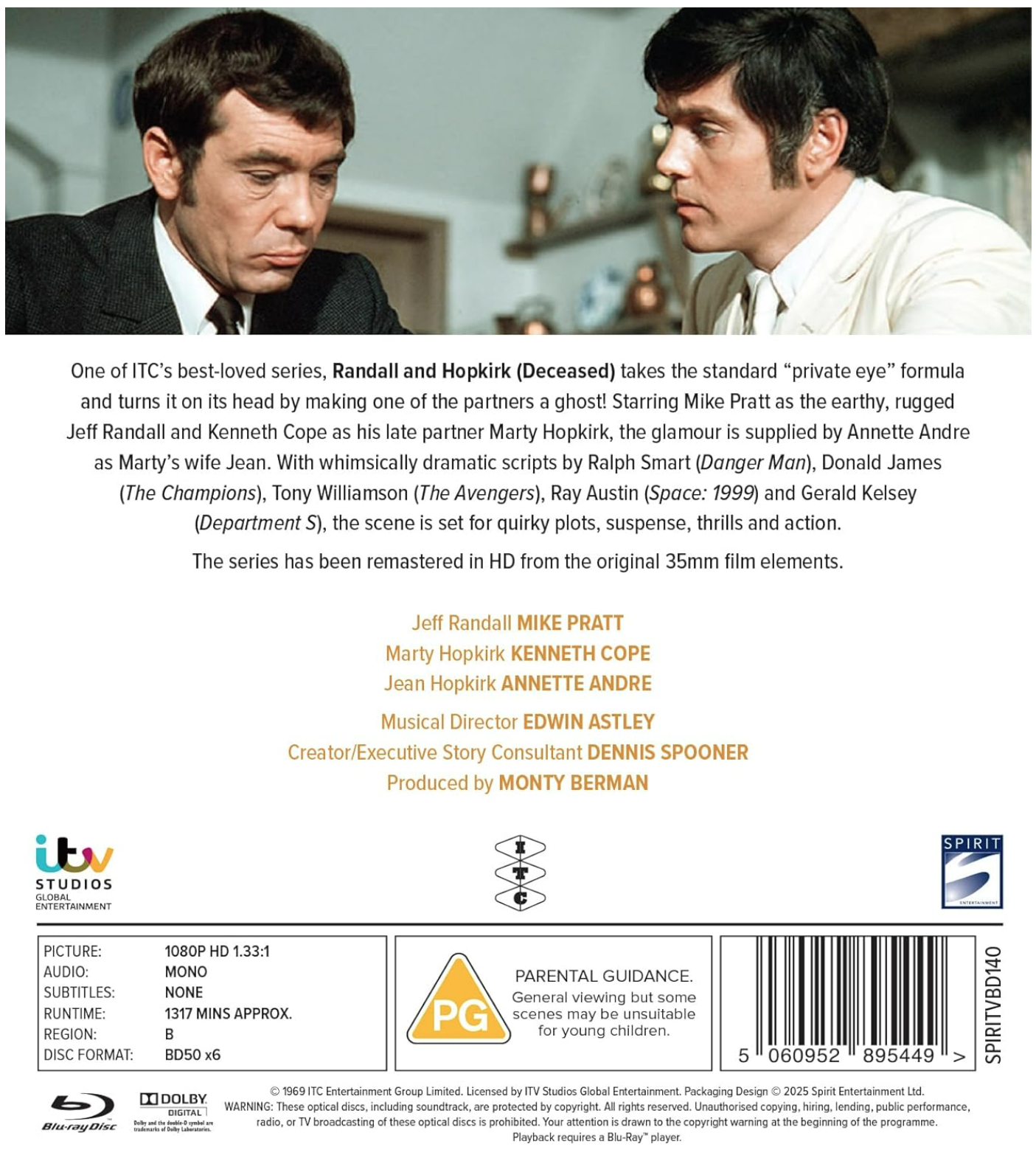 Randall And Hopkirk Deceased: The Complete Series - Blu-ray