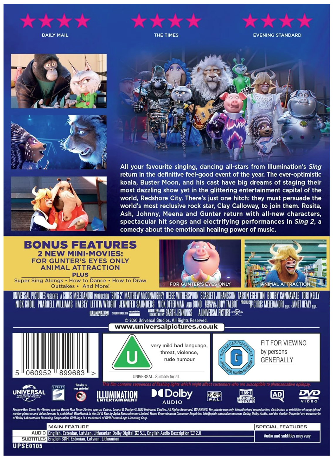 Sing 2 - DVD