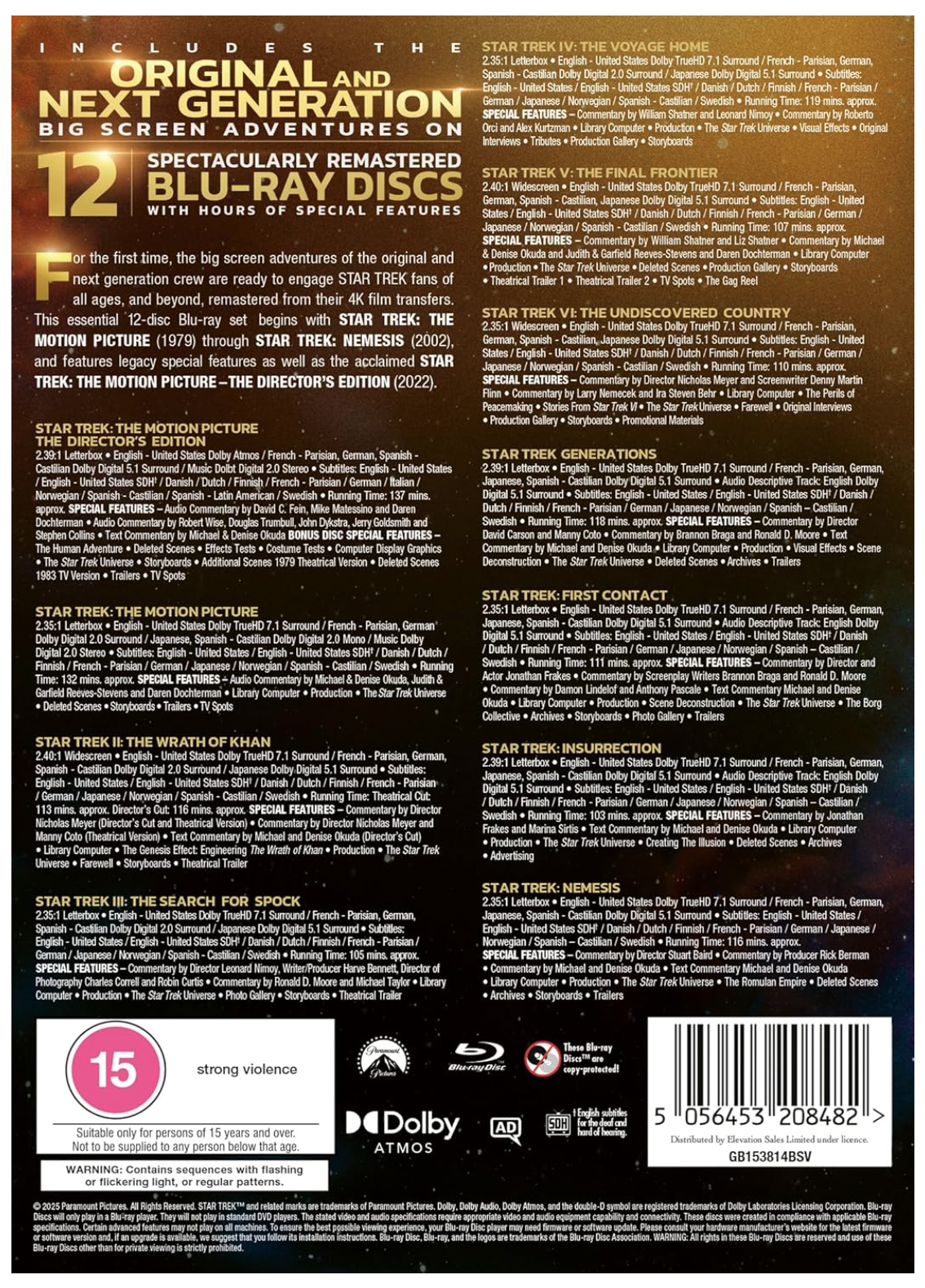 Star Trek: 10-Movie Collection - Blu-ray