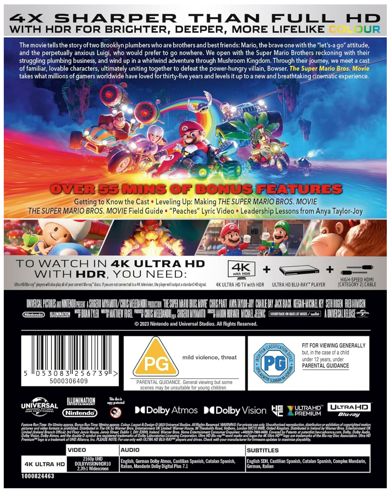 The Super Mario Bros. Movie - 4K Ultra HD