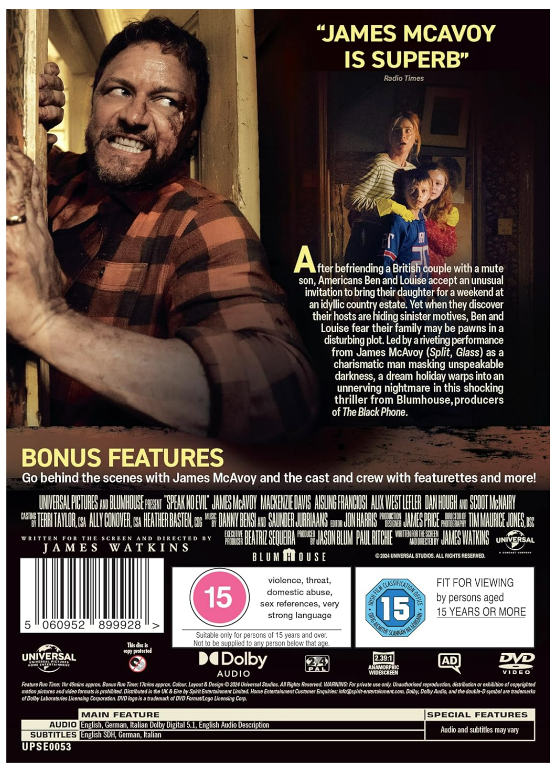 Speak No Evil - Blu-ray
